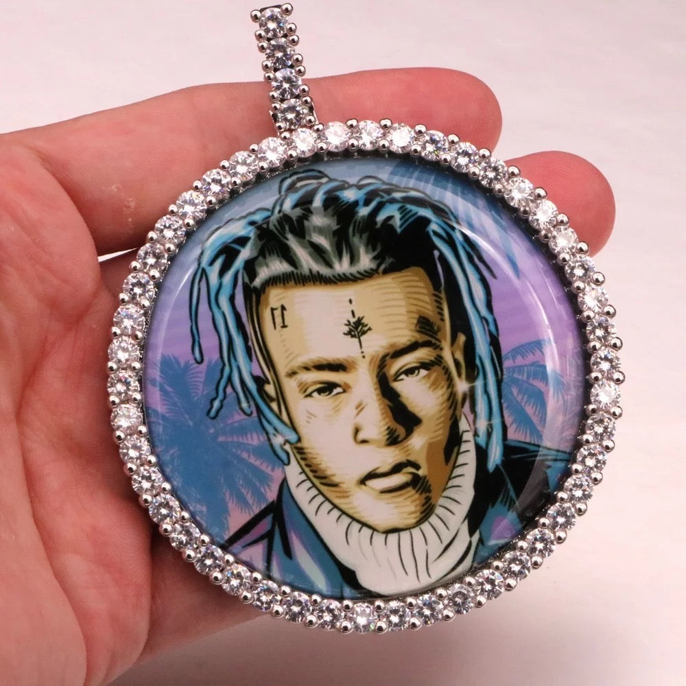 High Quality 68mm Photo Necklace/ Non Tarnish hypoallergenic