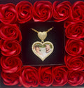 Valentines Day Special Heart Photo Pendant Forever Rose Box