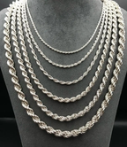 Solid 925 Silver Rope Chain