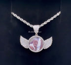 Wing High Quality 14k Gold Photo Necklace/Non Tarnish Hypoallergenic