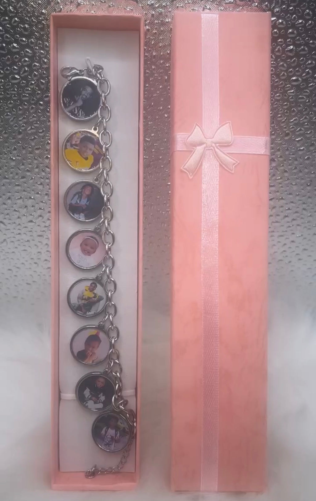 High Quality Adjustable Photo Charm Bracelet