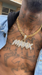 5A Luxury Quality Icy Name Necklace (Customize)