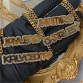 Bling Bling Name Cuban Link Necklace (Customize)