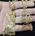 Waterproof & Tarnish Resistant Name & Character Necklace (Customize)