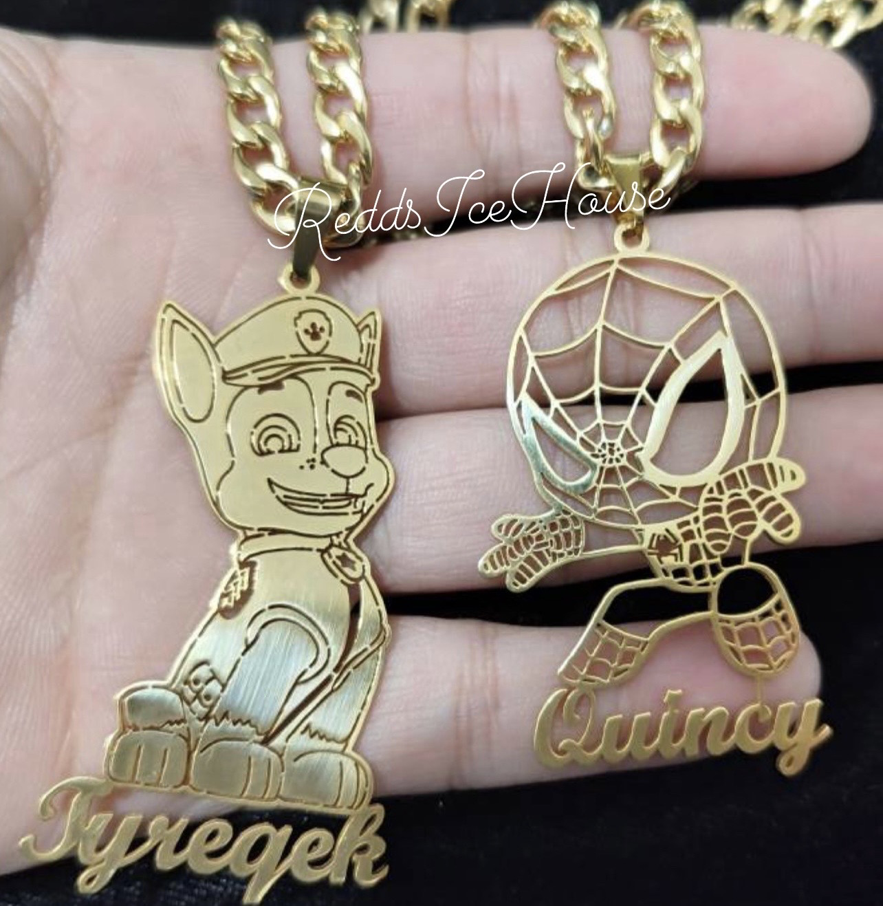 Waterproof & Tarnish Resistant Name & Character Necklace (Customize)