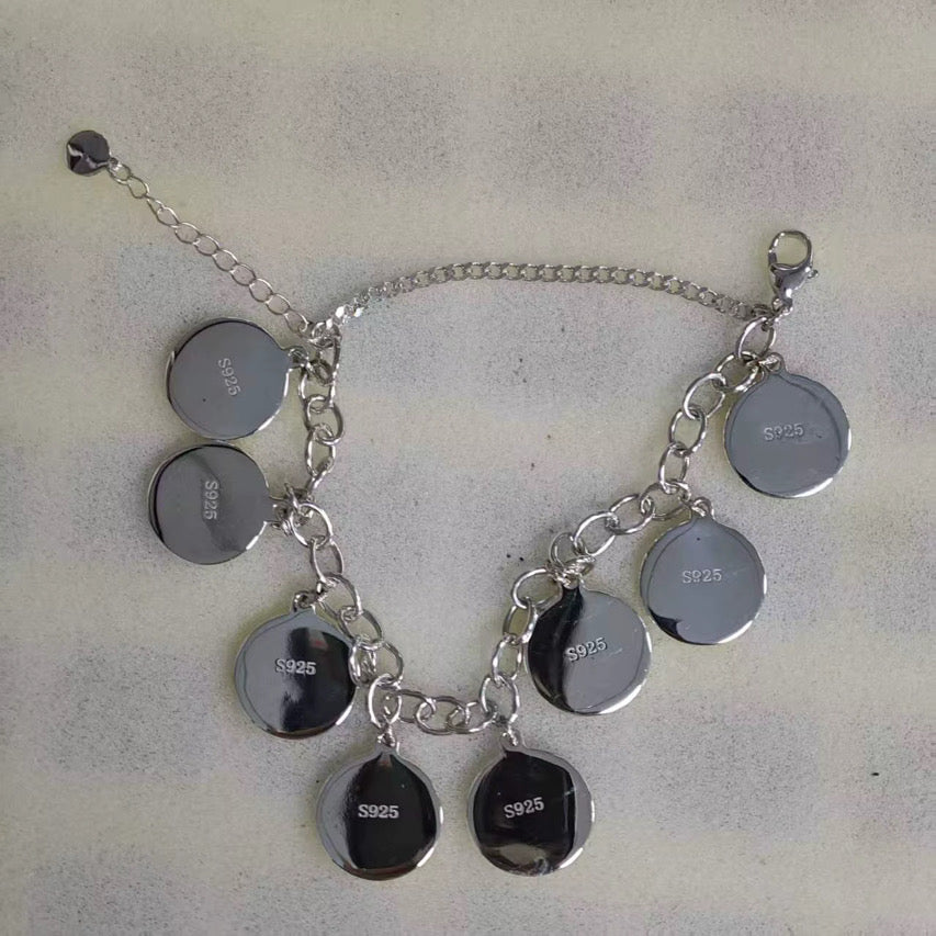 High Quality Adjustable Photo Charm Bracelet