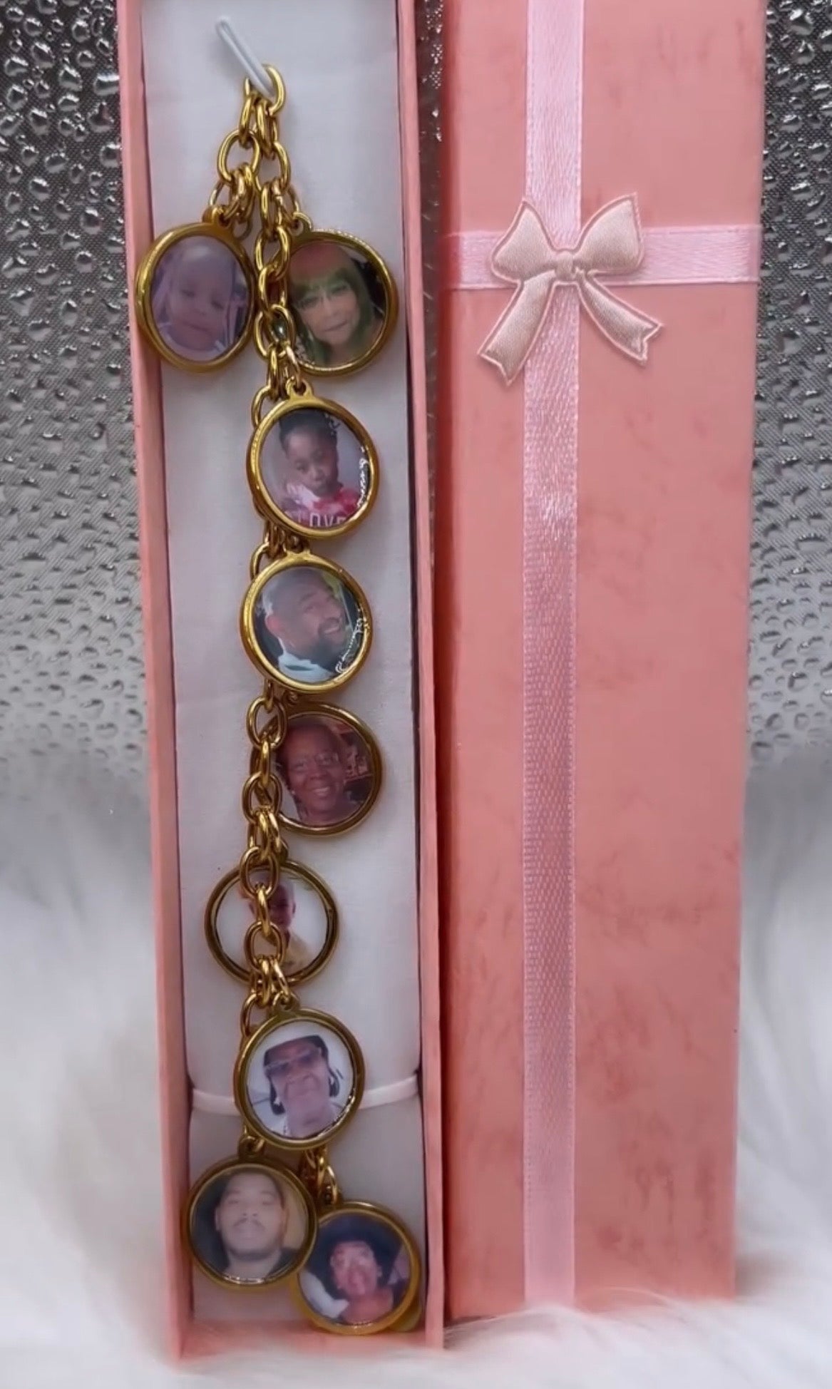 High Quality Adjustable Photo Charm Bracelet