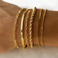 Waterproof/non tarnish Multi Bracelet Set
