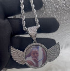 Wing High Quality 14k Gold Photo Necklace/Non Tarnish Hypoallergenic