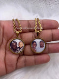 High Quality Waterproof Non Tarnish/Fade Small Photo Necklace