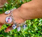 High Quality Adjustable Photo Charm Bracelet