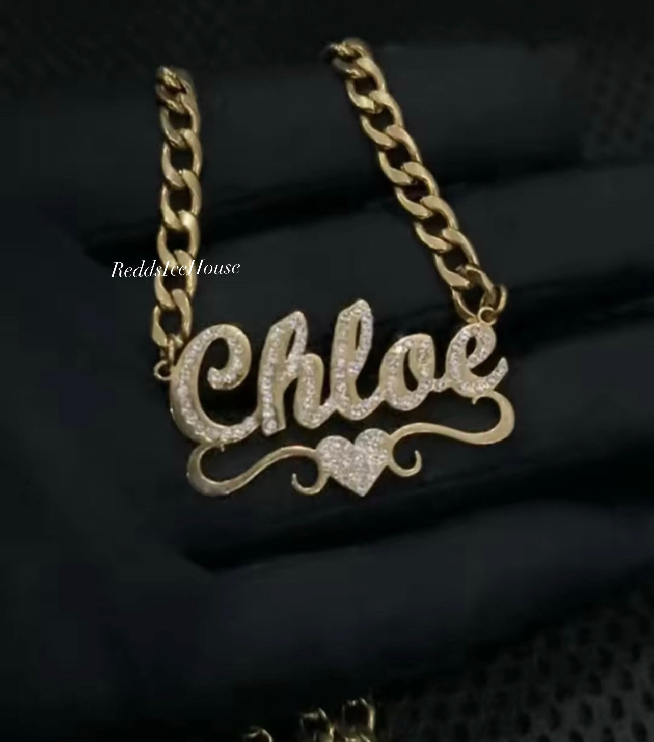 Waterproof & Tarnish Resistant Name Cuban Link Necklace(Customize)
