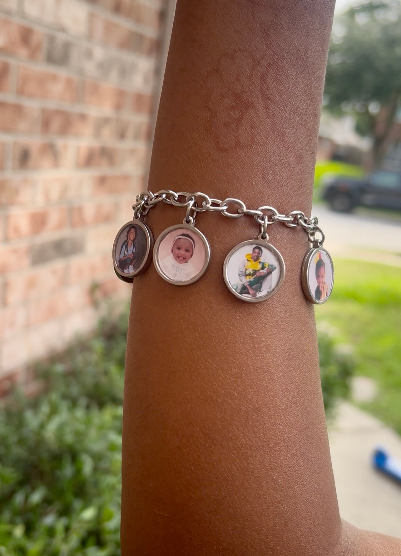 High Quality Adjustable Photo Charm Bracelet