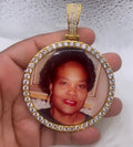 High Quality 68mm Block Bail Photo Necklace/ Non Tarnish hypoallergenic