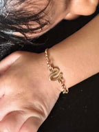 Baby/Kids High Quality Waterproof Gold Cuban Link Name Bracelet