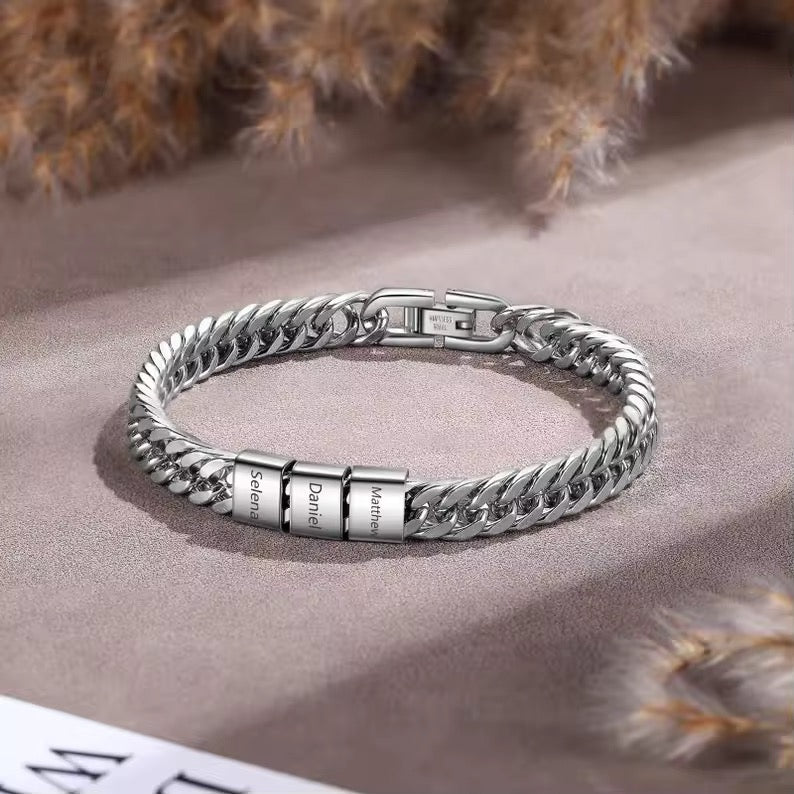 Multi Name Cuban Link Bracelet