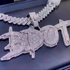 5A Luxury Quality Icy Name Necklace (Customize)