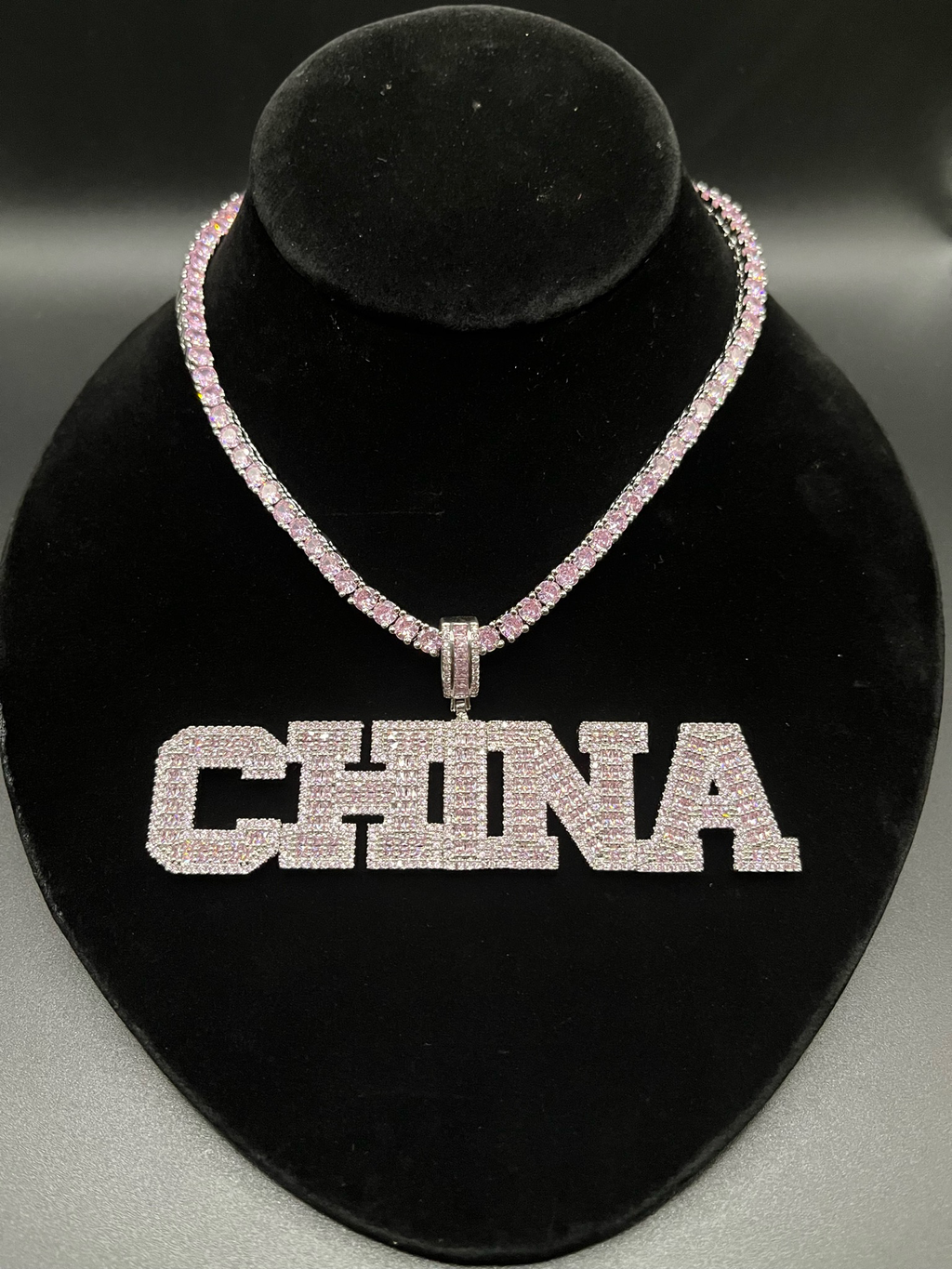 Iced out  Name Necklace (Customize)
