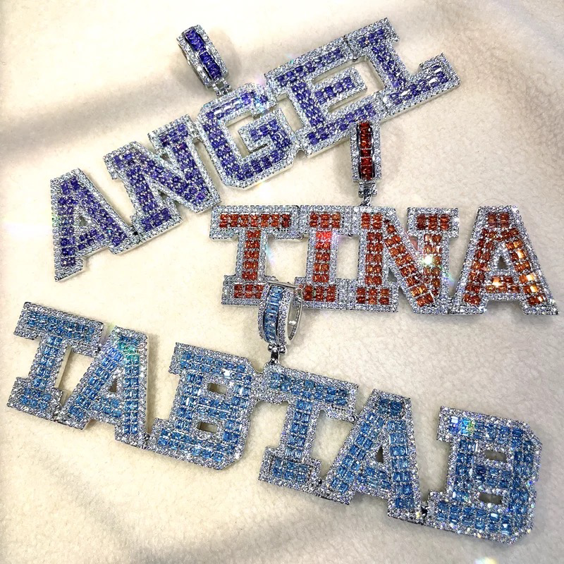 Iced out  Name Necklace (Customize)