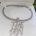 Iced out  Name Necklace (Customize)