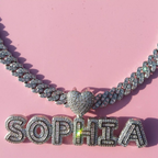 Bling Bling Name Cuban Link Necklace (Customize)