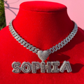 Bling Bling Name Cuban Link Necklace (Customize)