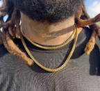 Franco 5mm Gold Plated High quality Tarnish Resistance Chain