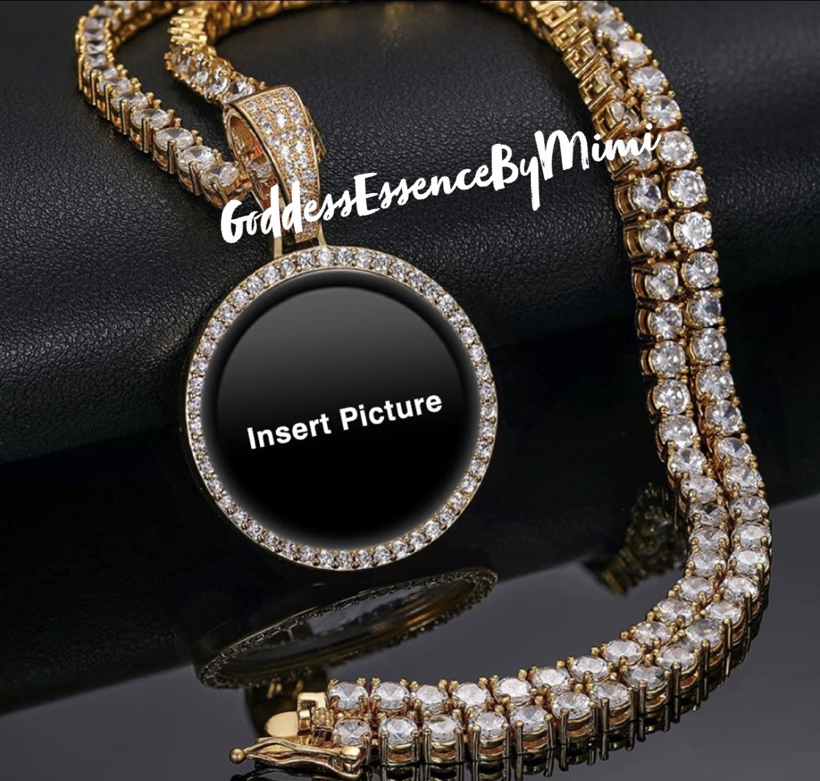 High Quality 14k Gold Photo Necklace/Non Tarnish Hypoallergenic