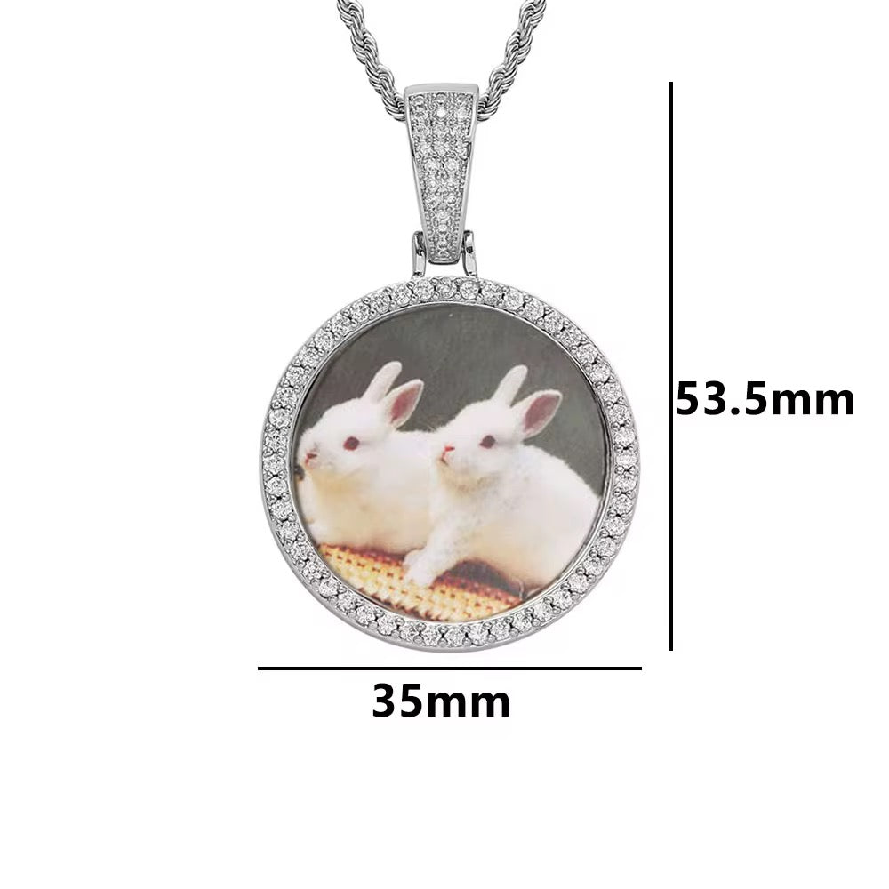 High Quality 14k Gold Photo Necklace/Non Tarnish Hypoallergenic