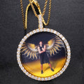 High Quality 68mm Photo Necklace/ Non Tarnish hypoallergenic