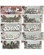 Solid 925 Silver Name Pendant with Chain